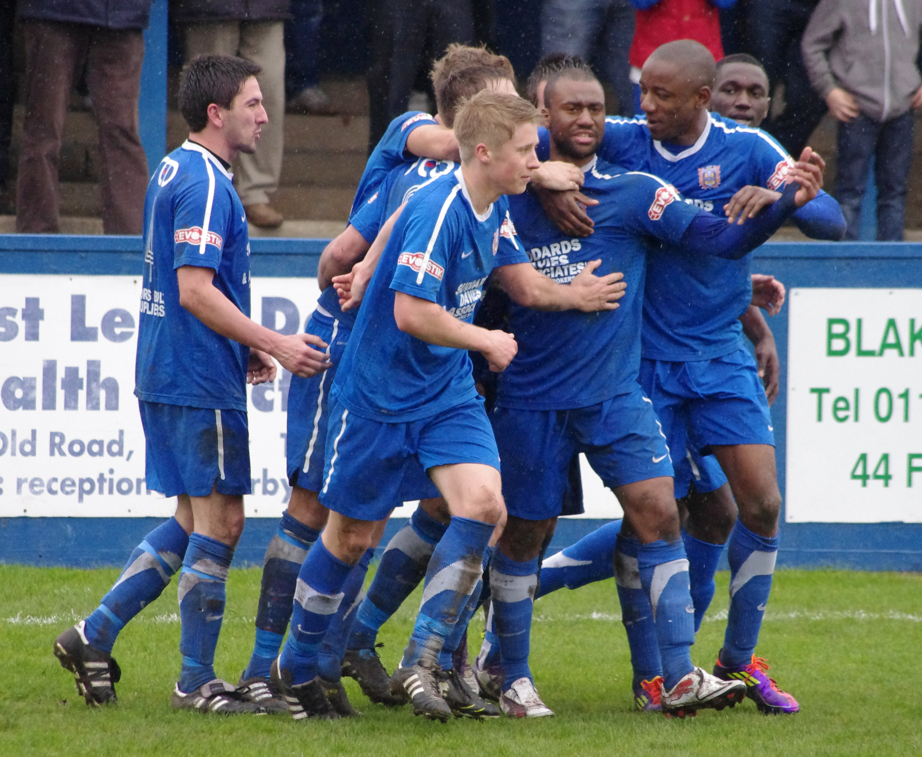 Ben Jones celebrates scoring his dramatic penalty 