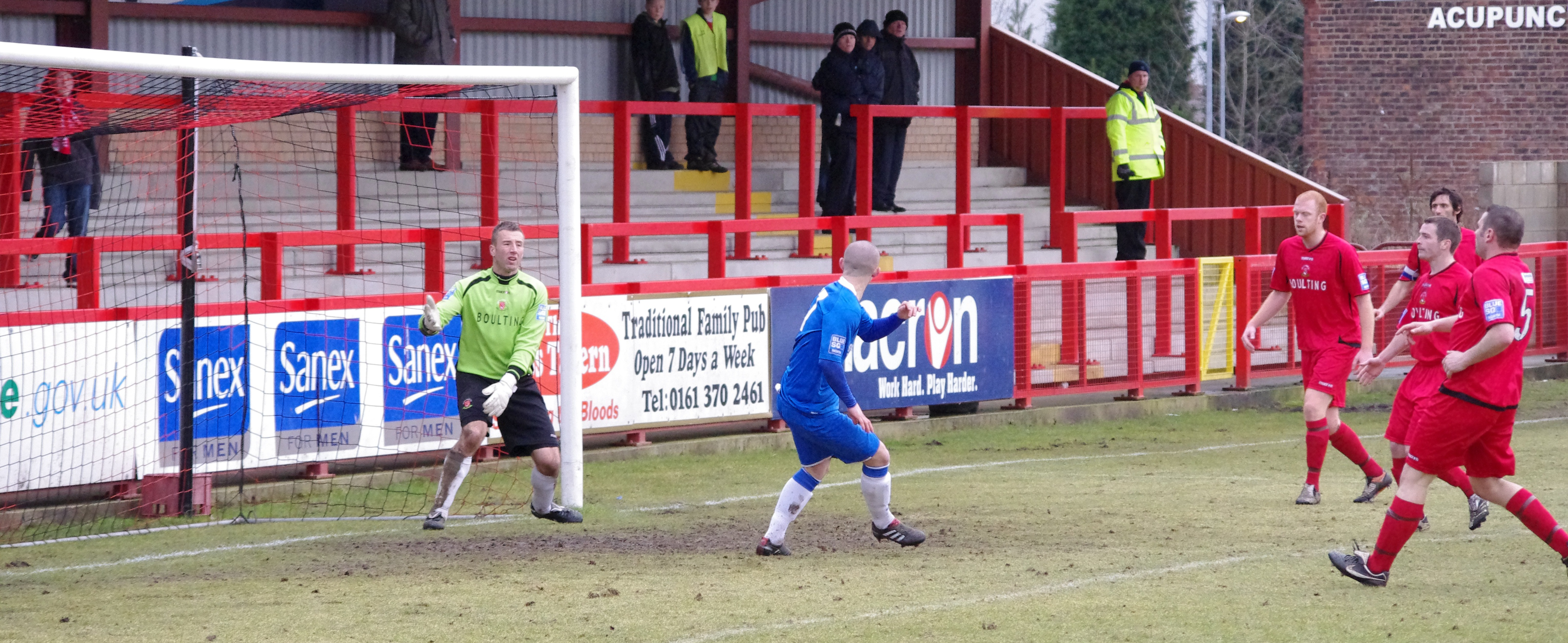 Scott Driscoll scores the last goal in Farsley Celtic history