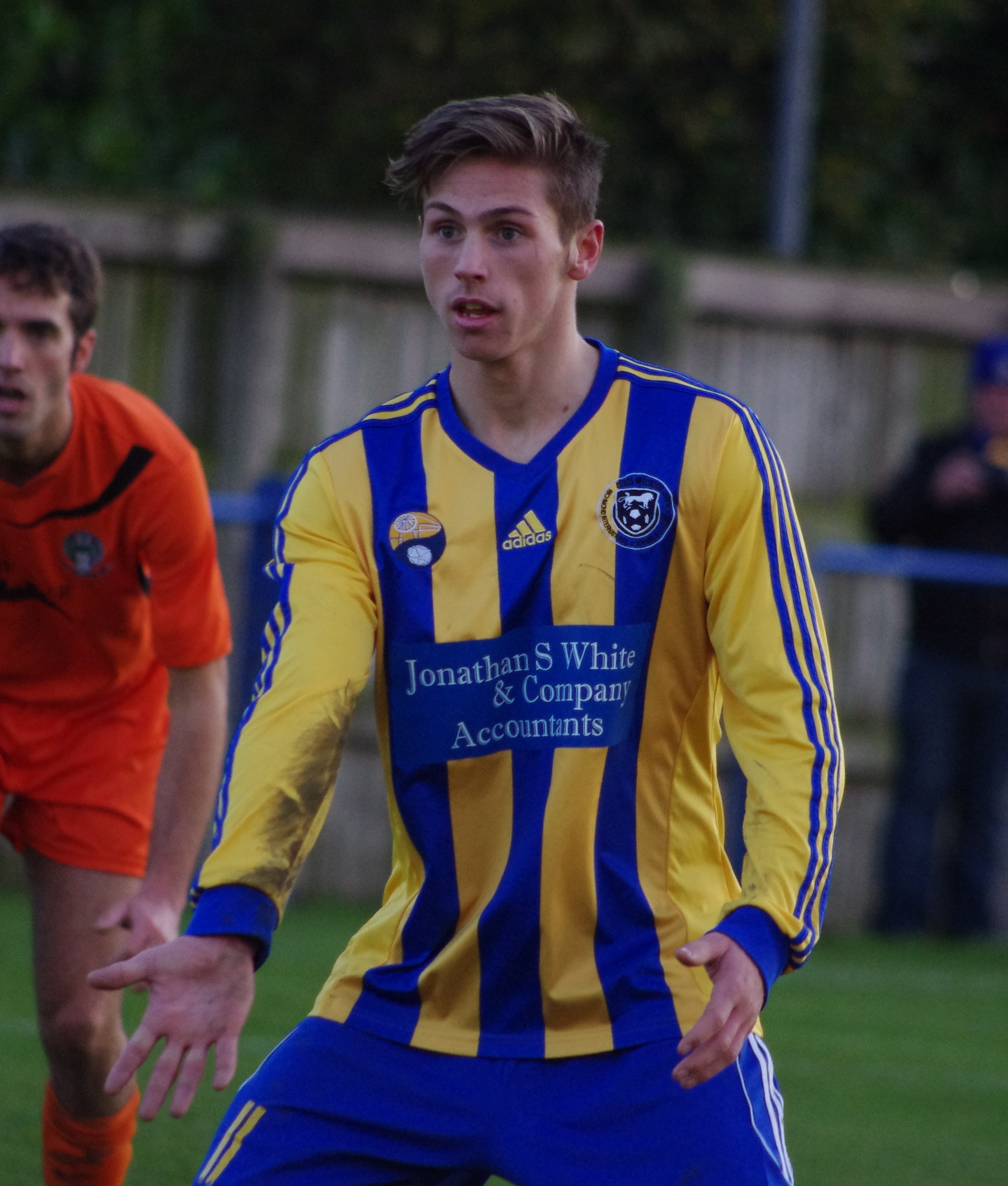 Connor Bower scored his first goal for Garforth last night against Hall Road Rangers