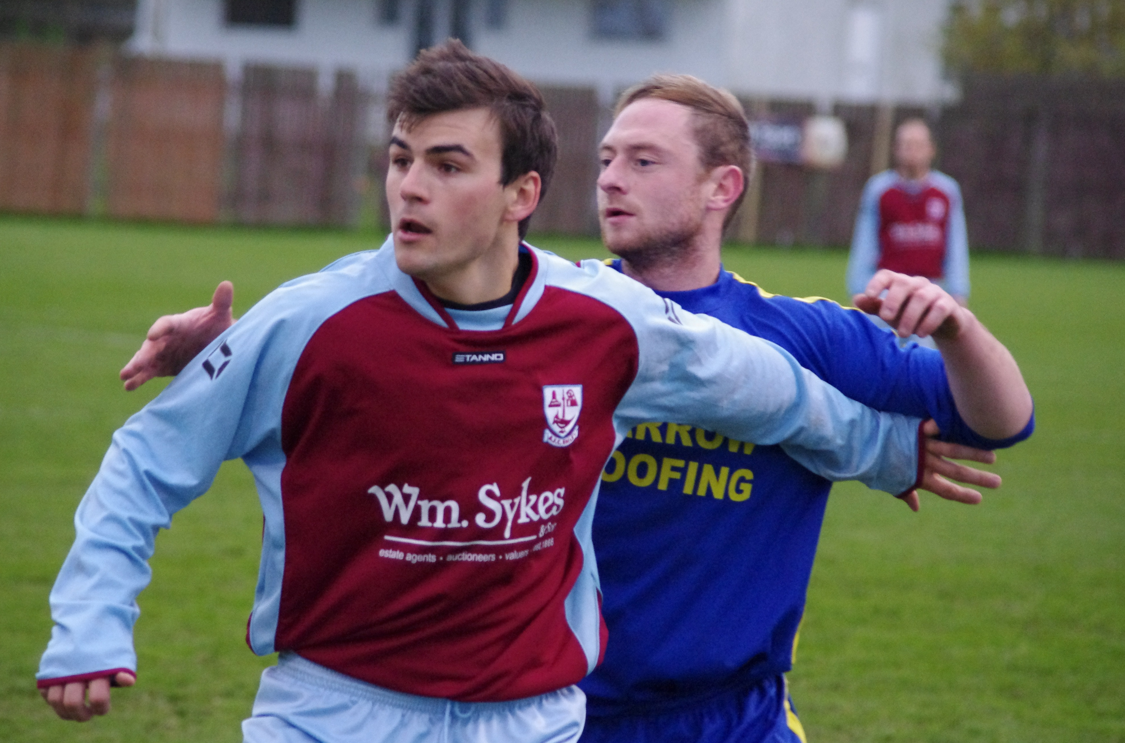 Anthony Leech was deemed to have handled the ball 