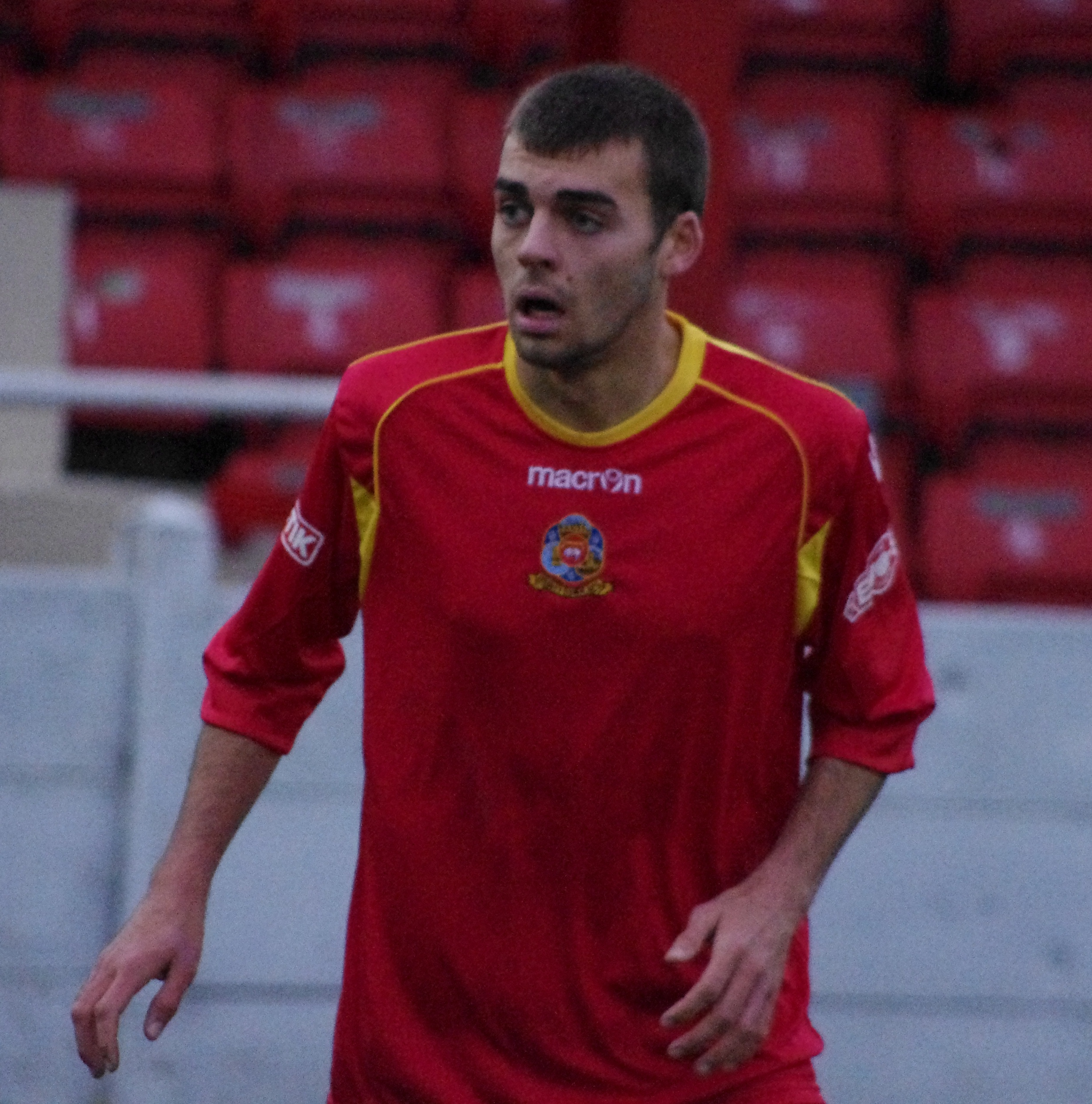 New Ossett Town right-back Gary Stohrer