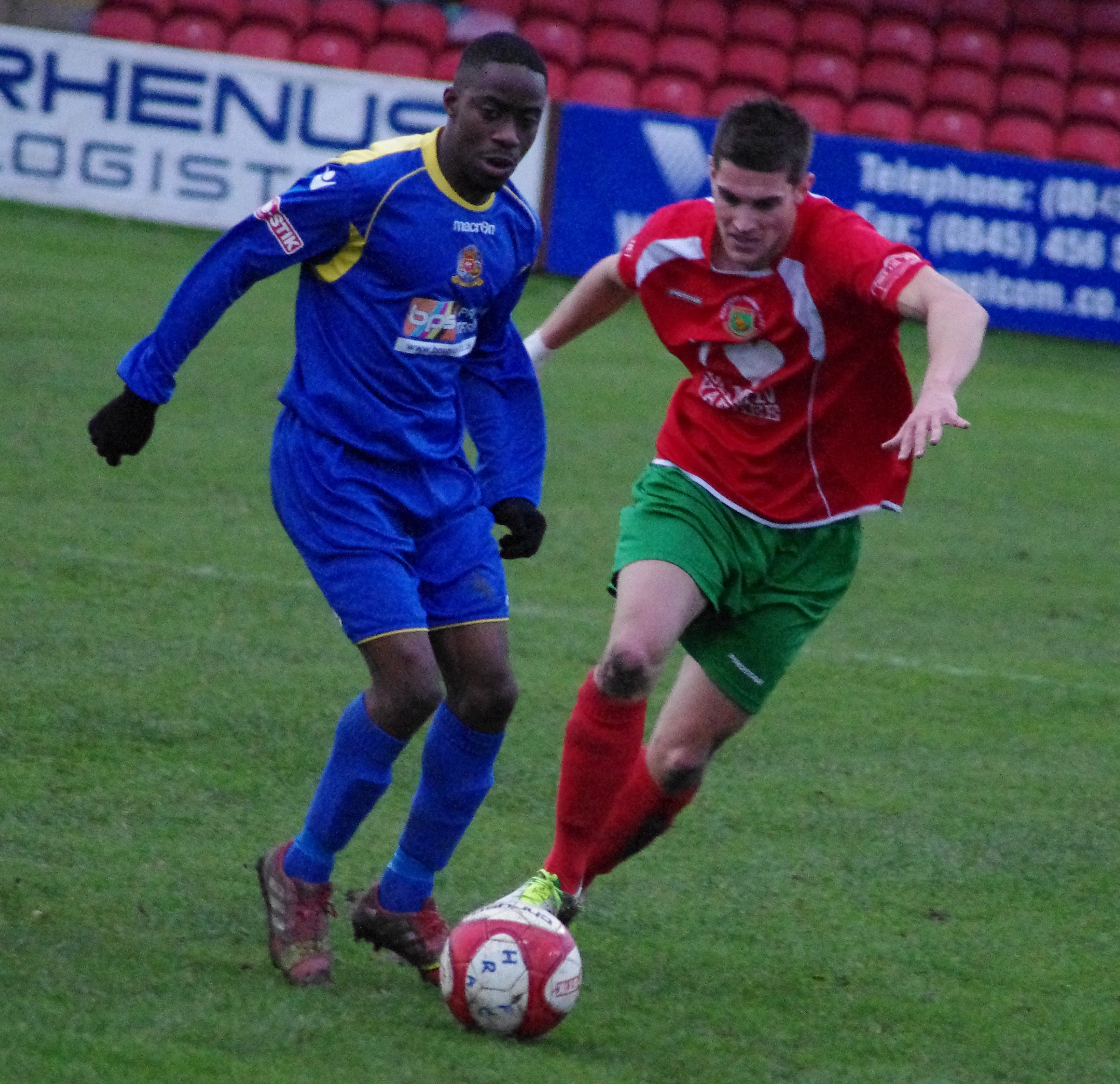 Ossett hero Fernando Moke scored the winning goal at Harrogate Railway