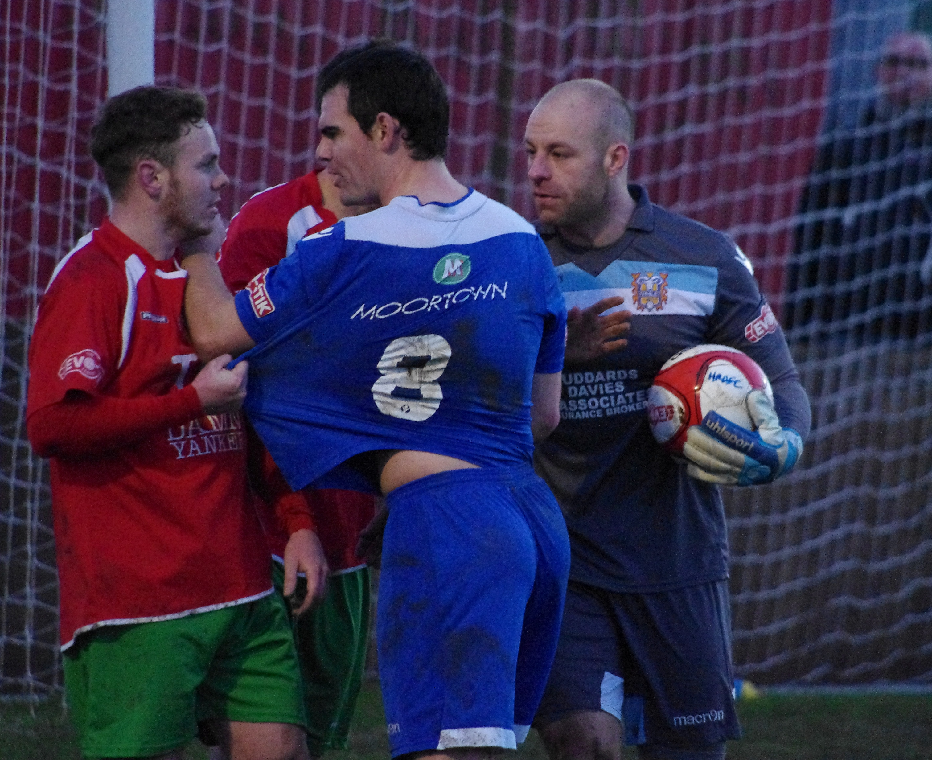 Tom Morgan and Matty Young were not impressed by the referee's decision