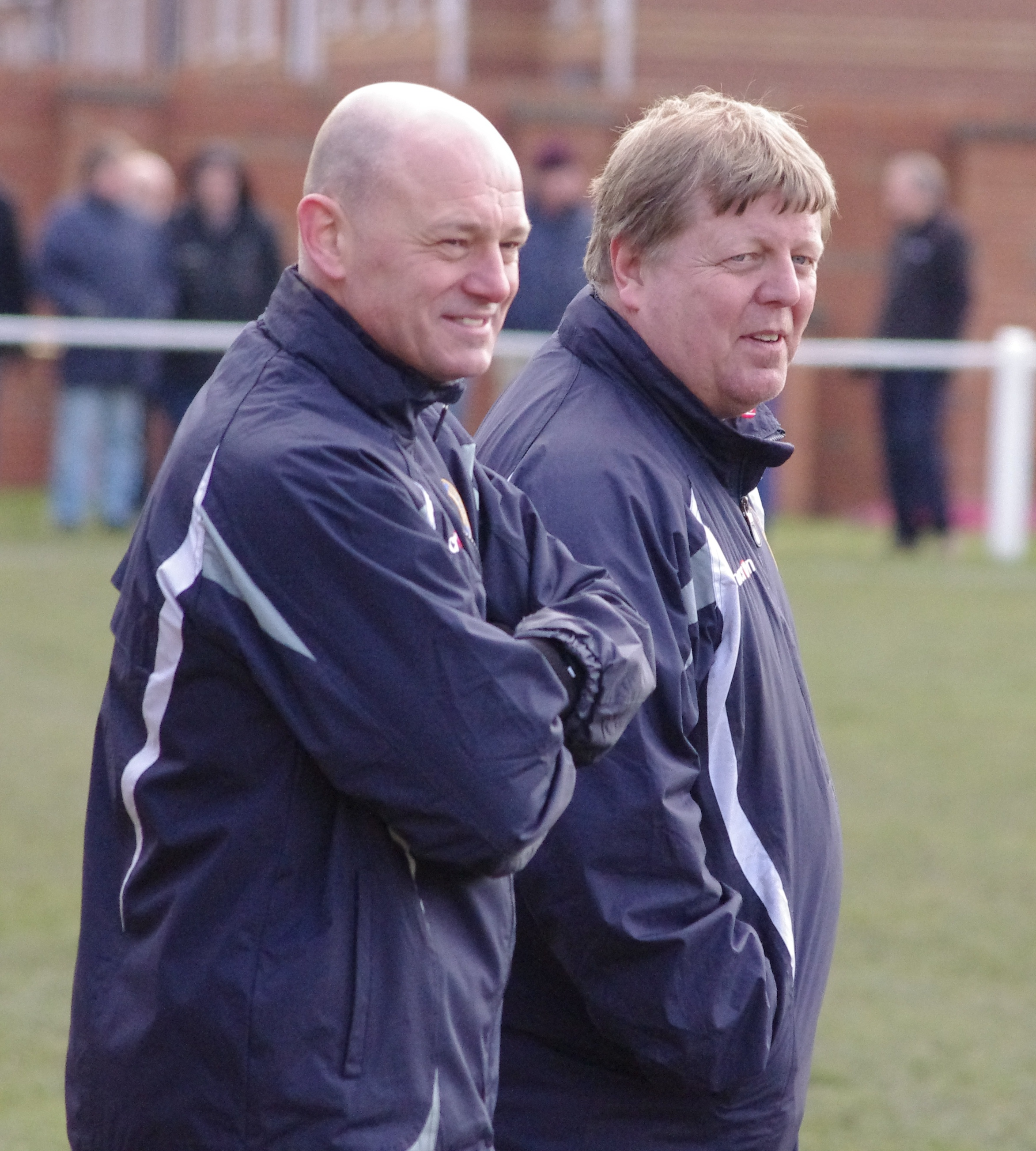 Rob Hunter (right) and Mark Smitheringale (left) are aiming to take Glasshoughton into the NCEL Premier Division top ten