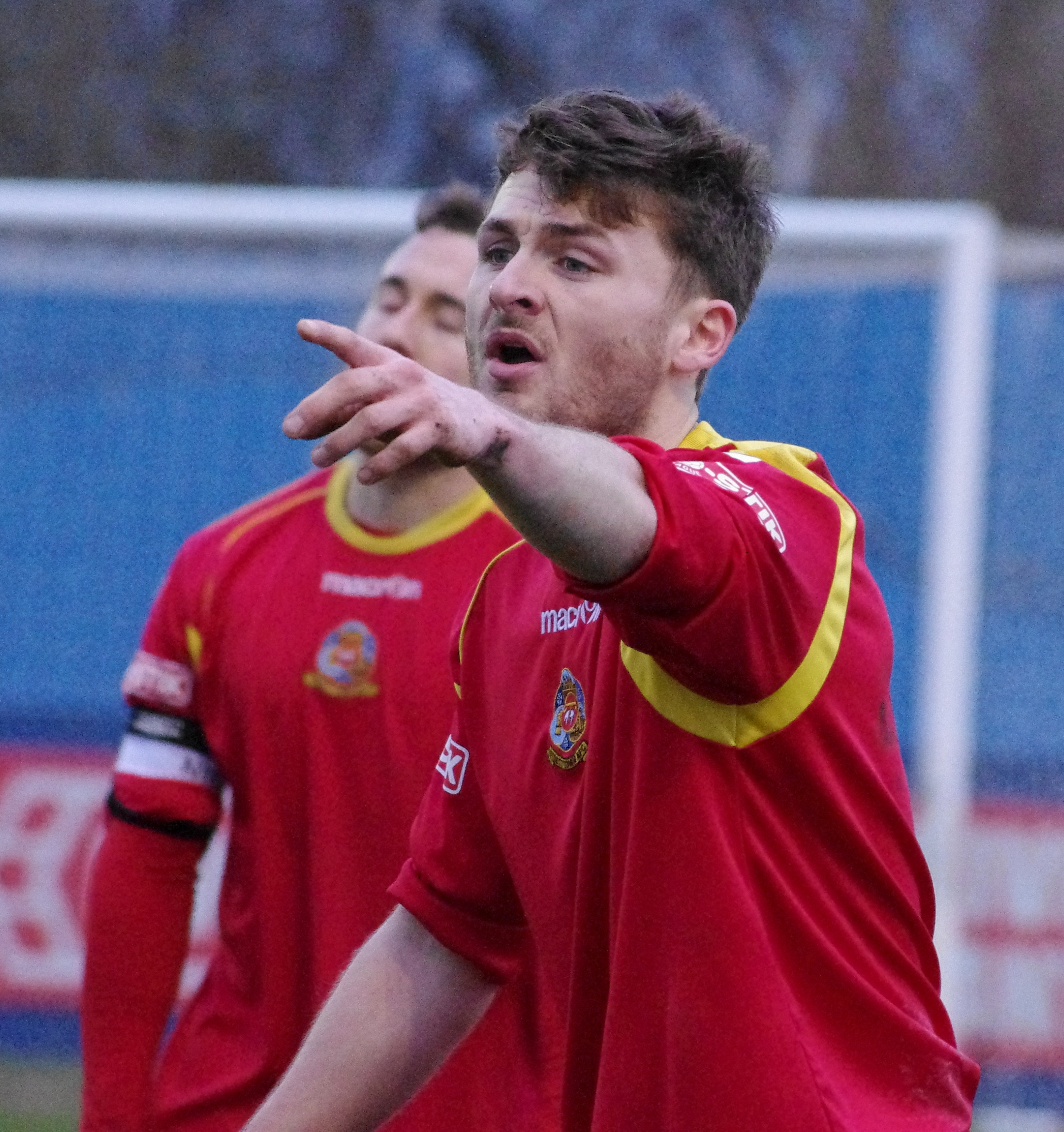 Jimmy Eyles scored ten man Ossett's goal