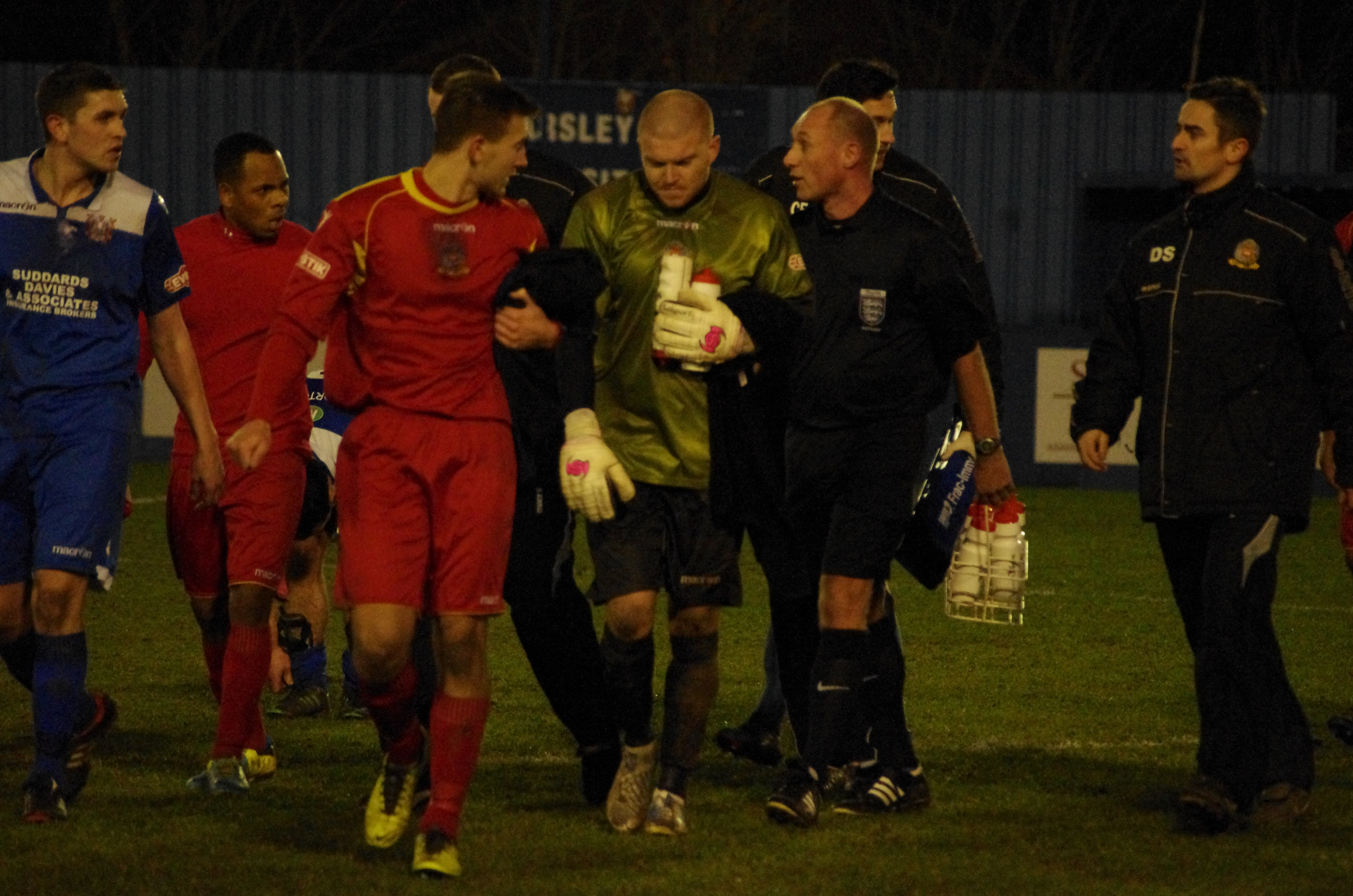 Referee David Benton's performance was criticised by Ossett Town manager Craig Elliott