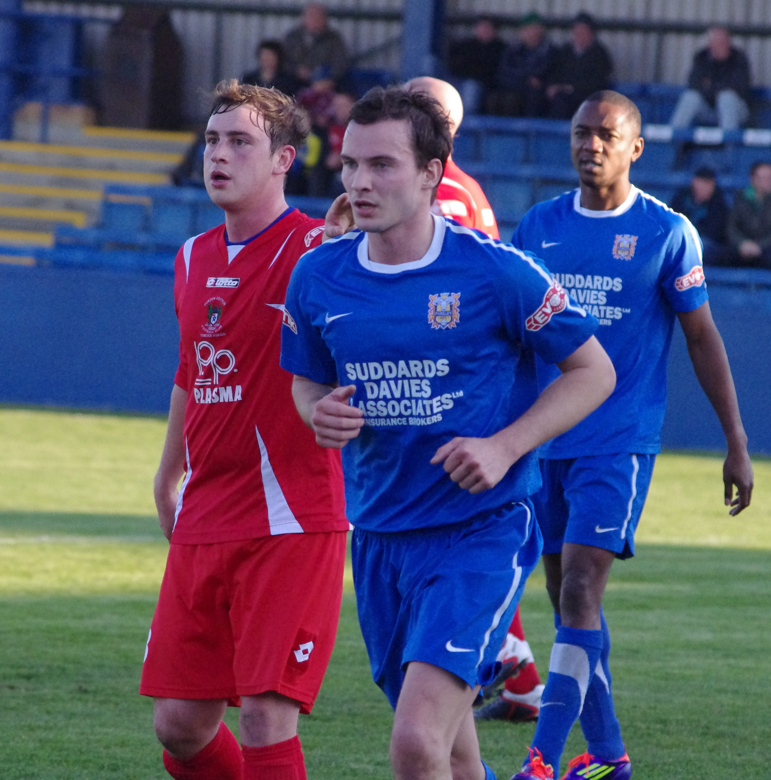 Curzon captain Samuel Walker (left) set up their first goal