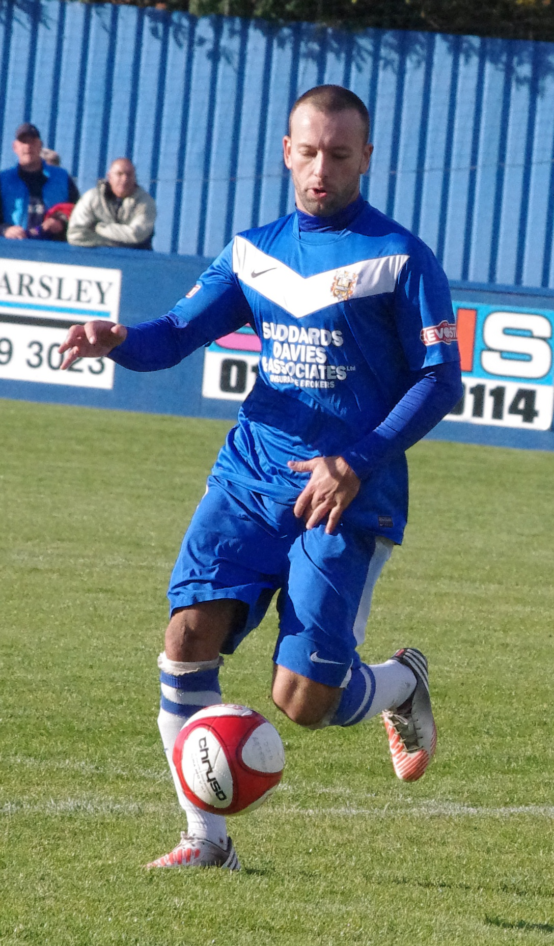 Farsley defender Aaron Hardy is a doubt for the trip to Cammell Laird