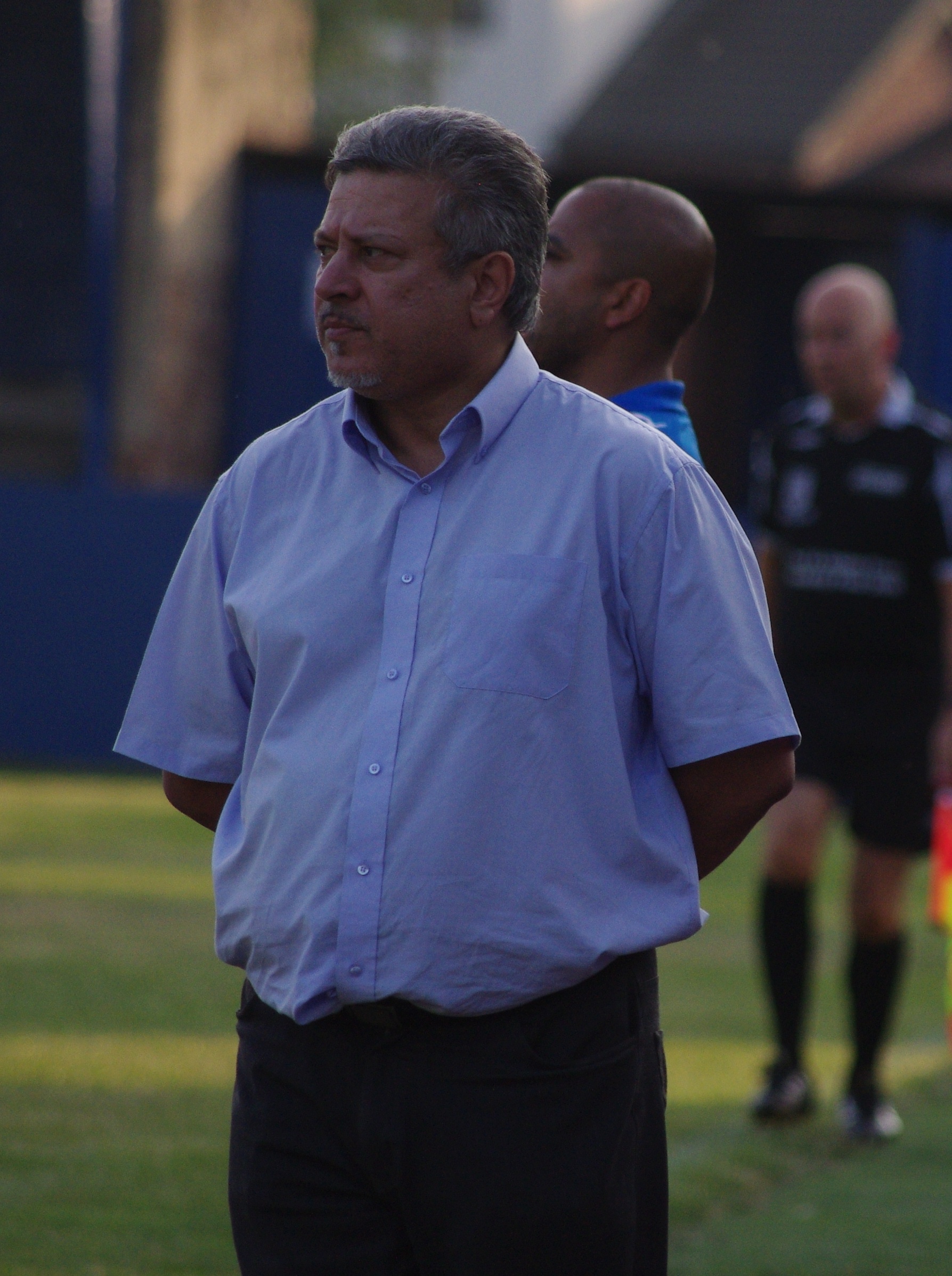 Albion Sports manager Kulwinder Sandu saw his team play with ten men for 50 minutes in the 1-1 draw with Barton Town Old Boys