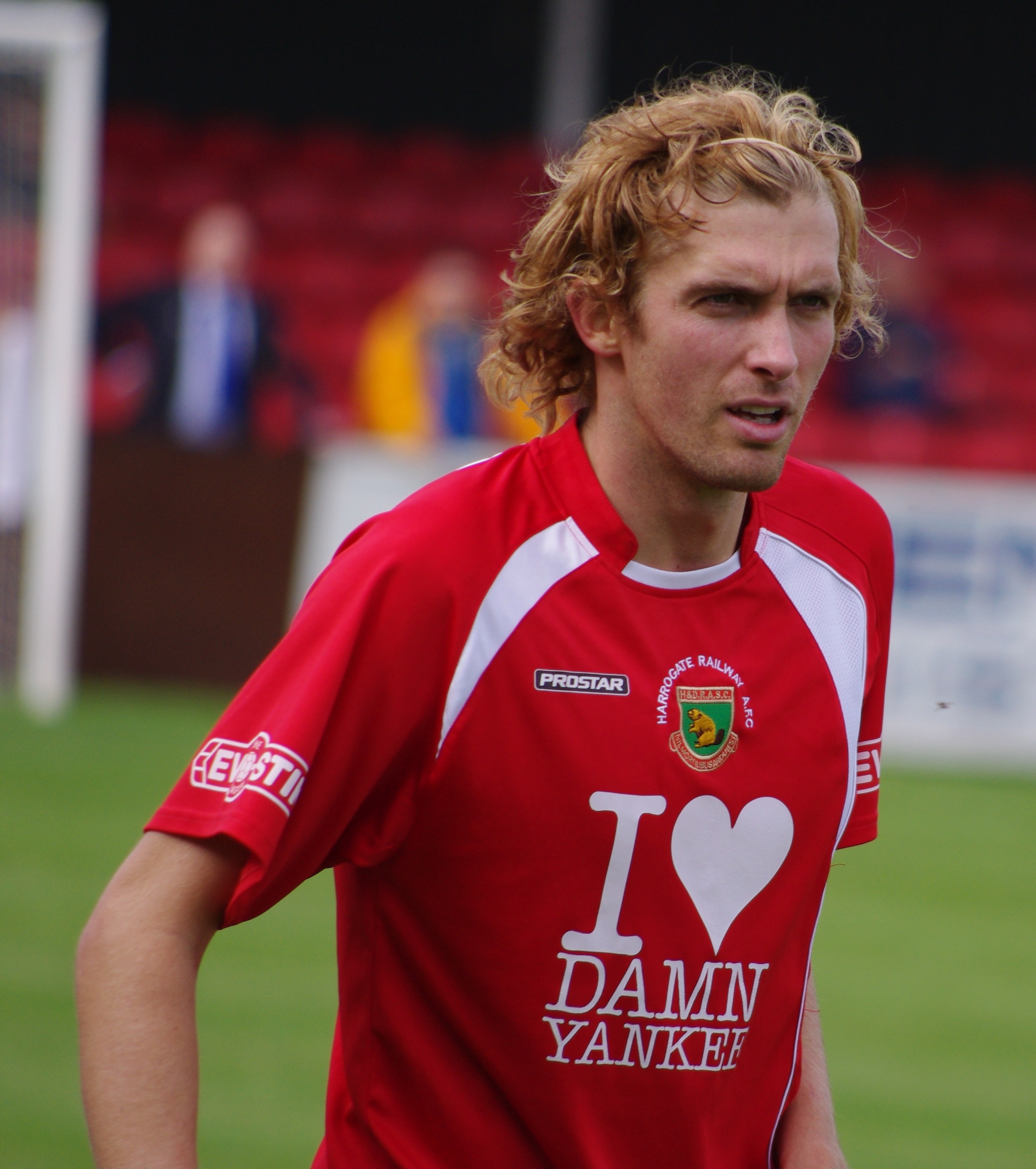 Harrogate Railway star player Rob Youhill broke his cheekbone last night 