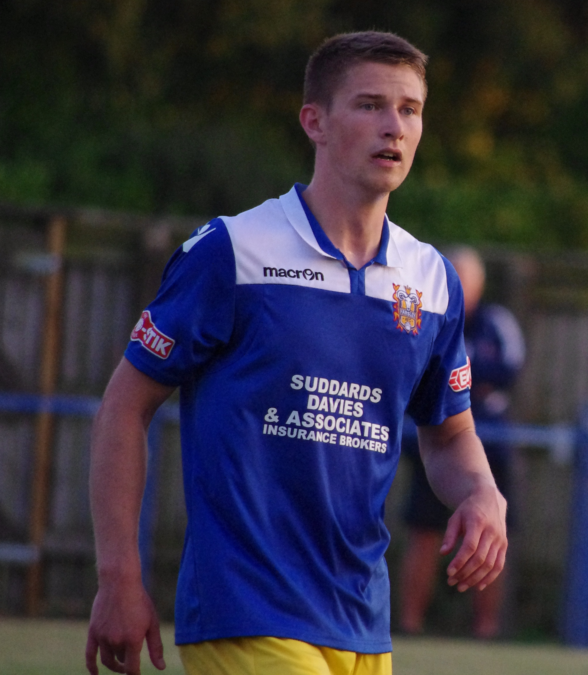 Danny Hull scored a late goal for Farsley AFC