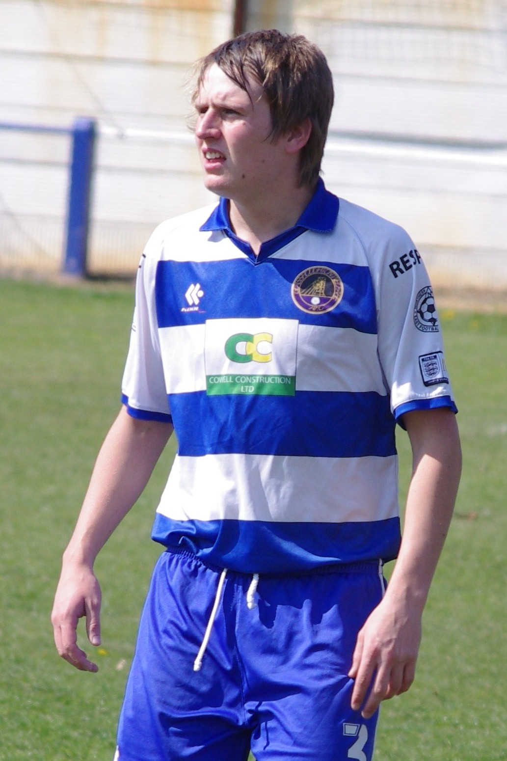 Josh Corbett was harshly sent off during the second half of Pontefract's 4-0 win over Cleethorpes