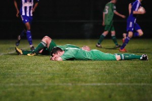 Hemsworth couldn't believe it when they conceded in the 98th minute to Shaw Lane. Picture: White Rose Photos