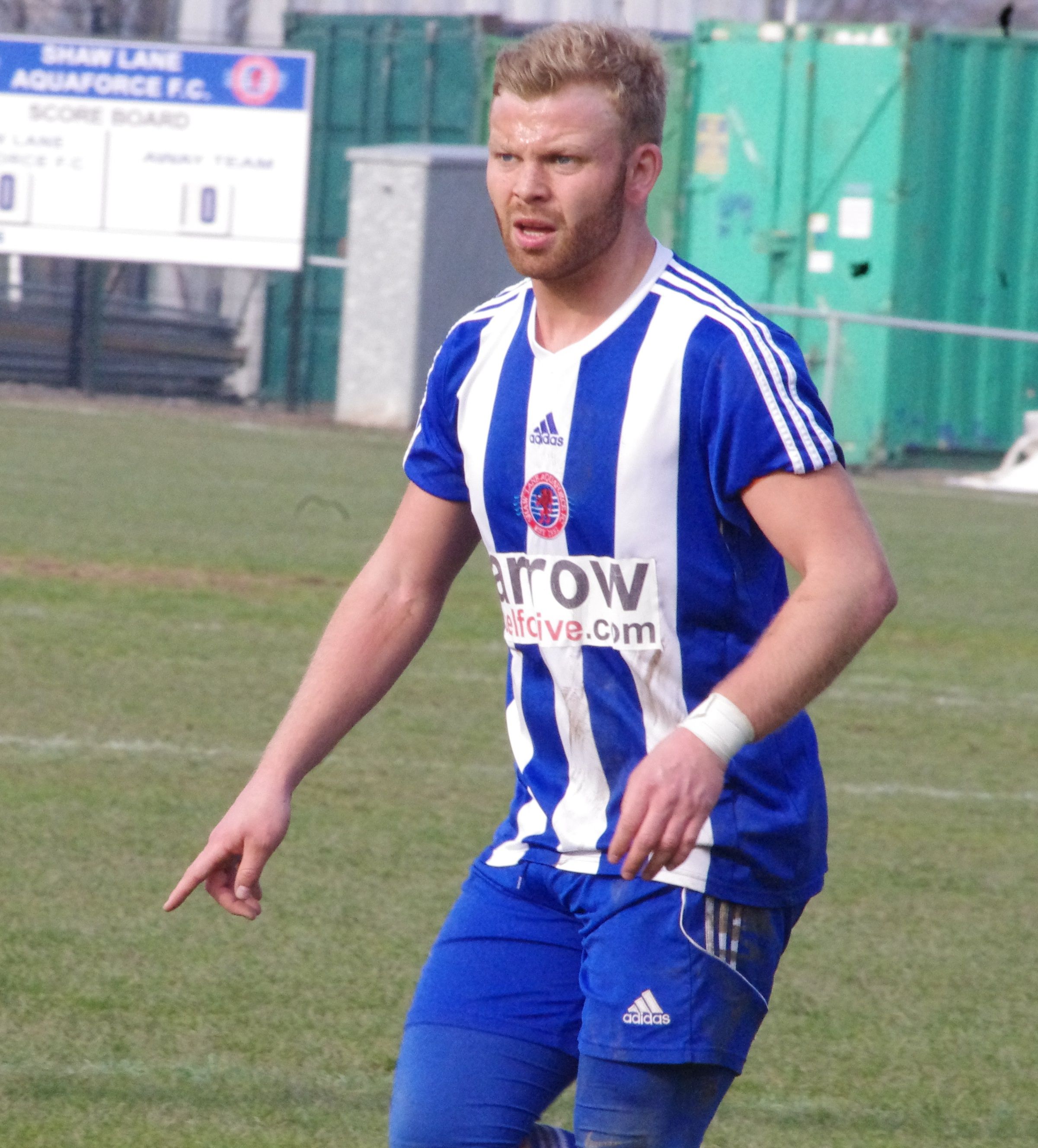 Danny Frost scored four in Shaw Lane Aquaforce's 13-0 win over Grimsby Borough