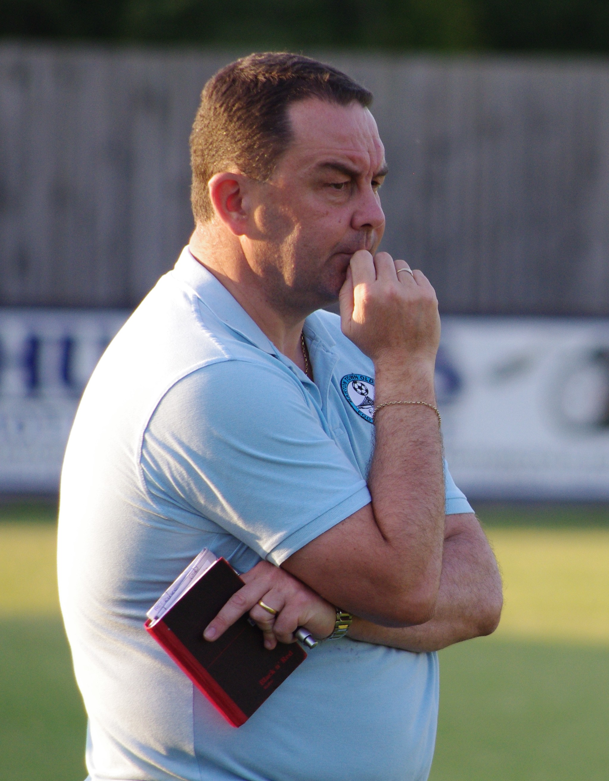 Barton Town Old Boys manager Dave Anderson is relishing his side's FA Cup Extra Preliminary Round tie with Abbey Hey