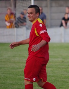 Rob Bordman scored Ossett Town's second goal just before half-time