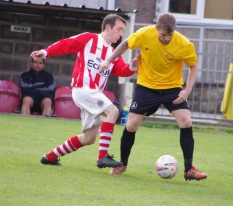 Action from St Helens Town 2-0 Nostell Miners Welfare