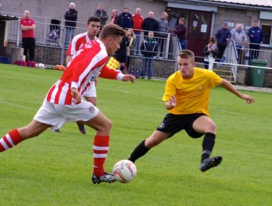 Action from St Helen's Town 2-0 Nostell Miners Welfare