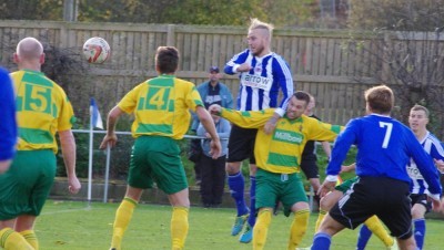 Lee Morris heads Shaw Lane in front