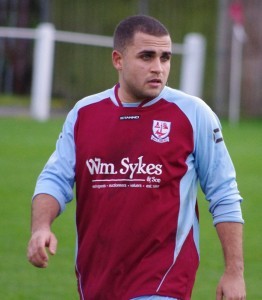 Ash Flynn scored in AFC Emley's 5-0 win at Winterton Rangers last night