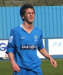 Michael Aspin, playing for Farsley Celtic in 2009