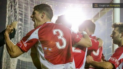 Harrogate Railway will attempt to play Spennymoor Town in the Doodson Sport Cup tonight. Photo: Caught Light Photography