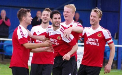 Liam Tuck got the winner for Knaresborough against his old club Glasshoughton in the FA Cup