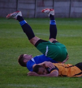 Things get a bit steamy between Ossett Albion and Brighouse Town