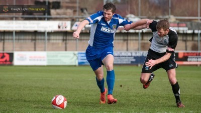 Rob Youhill on the attack for Harrogate Railway