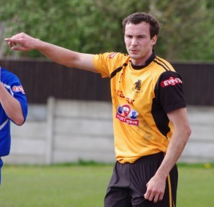 Adam Muller almost scored for Ossett Albion at Lancaster