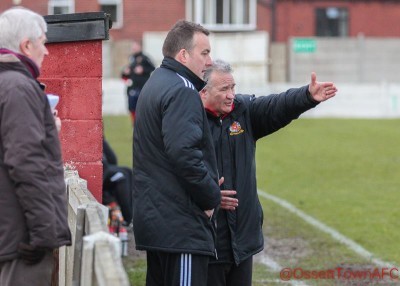 Ossett Town manager John Reed has been joined by the club's vice-chairman Lee Broadbent in the dugout for the last two games