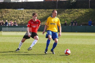 Brad Grayson equalised for Stocksbridge in the first half. Picture: White Rose Photos