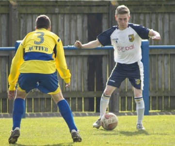 David Brown equalised for Tadcaster against his former club. Picture: Hannah Parker