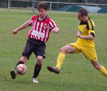 Action from Knaresborough's 3-0 win at Worsbrough