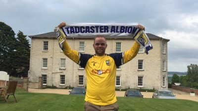 Jimmy Beadle, pictured on Friday, after signing for Tadcaster Albion