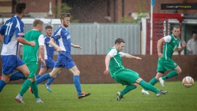 Former Railway striker Nathan Cartman scored twice for Darlington. Picture: Caught Light Photography