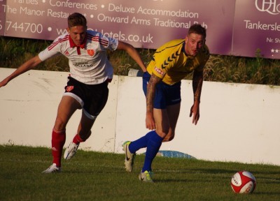 Action from Stocksbridge 2-3 Sheffield United under 21s