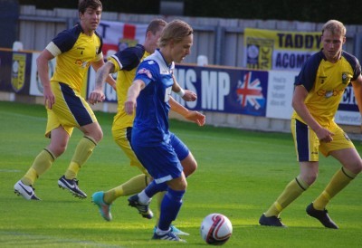 Lewis Nightingale on the attack for Farsley