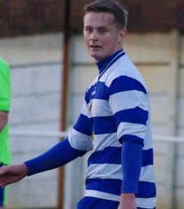 Josh Prudhoe scored for Glasshoughton in the win over ambitious Shelley