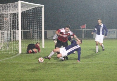 Knaresborough should have had a penalty when Graeme Whitehead was brought down. Picture: Craig Dinsdale