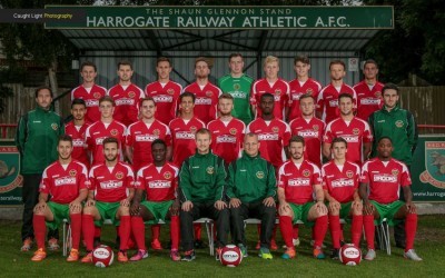 Lee Ashforth's Harrogate Railway squad for the 2015-16 season. Photo: Caught Light Photography