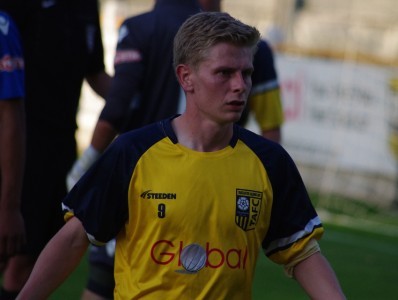 Striker David Brown got his first goal since returning to Ossett Town