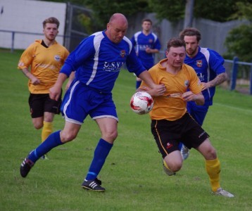 Nigel Danby, who was the last Goole manager to lift a trophy, was back in the heart of defence for Pontefract