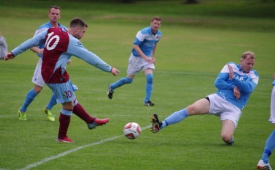 Kieron Ryan strikes at goal