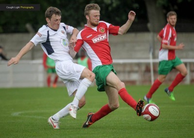 Action from Trafford 6-0 Harrogate Railway