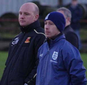 Lee Hastings (right) has left Selby to become Winterton Rangers' new manager