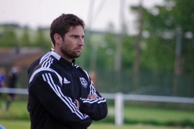 Penistone manager Ian Richards watched on as side scored a last minute equaliser at Selby