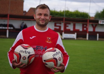 Selby Town's double hat-trick hero Kingsley Wetherald