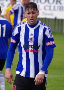 Gavin Allott had a big role in Shaw Lane's 3-0 victory at Gresley