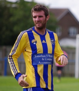 Paul Walker scored Farsley Celtic's second in the 3-0 win over Ossett Town